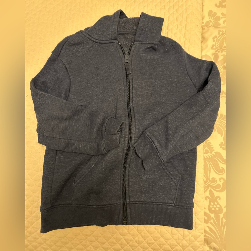 Kids Navy Blue Zip-Up Jacket